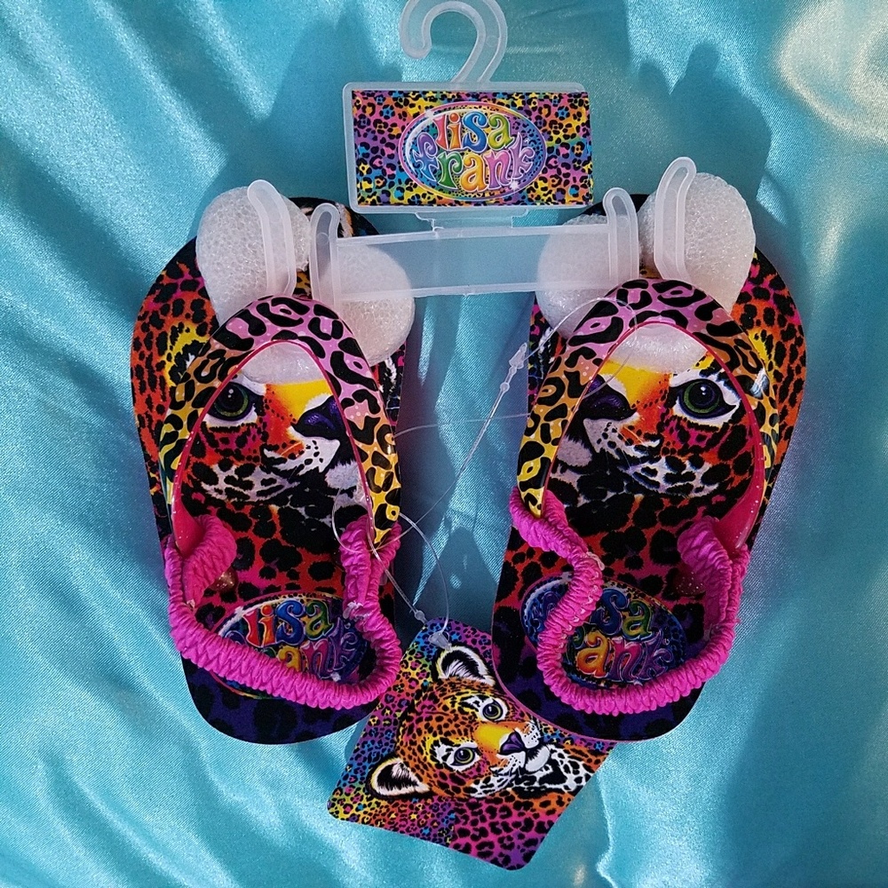 Toddler Girl Lisa Frank Flip Flops Hunterr Pink